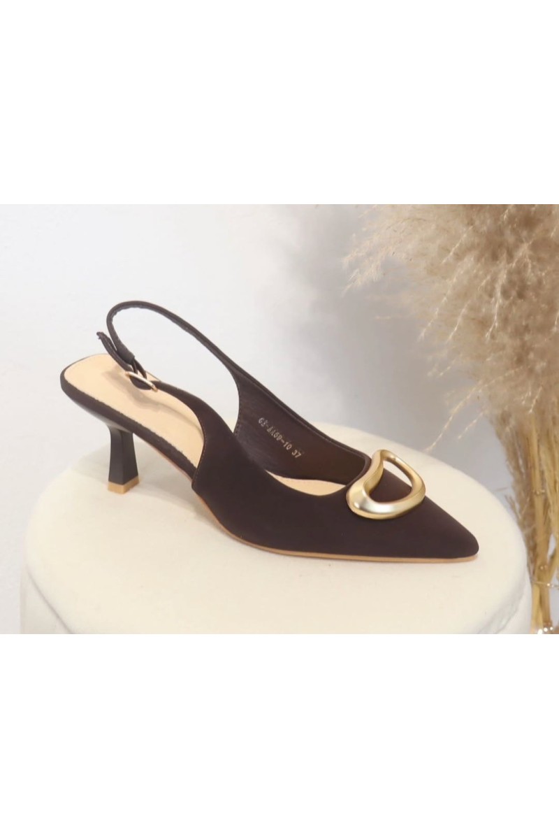 Stiletos detalles gild burdeos