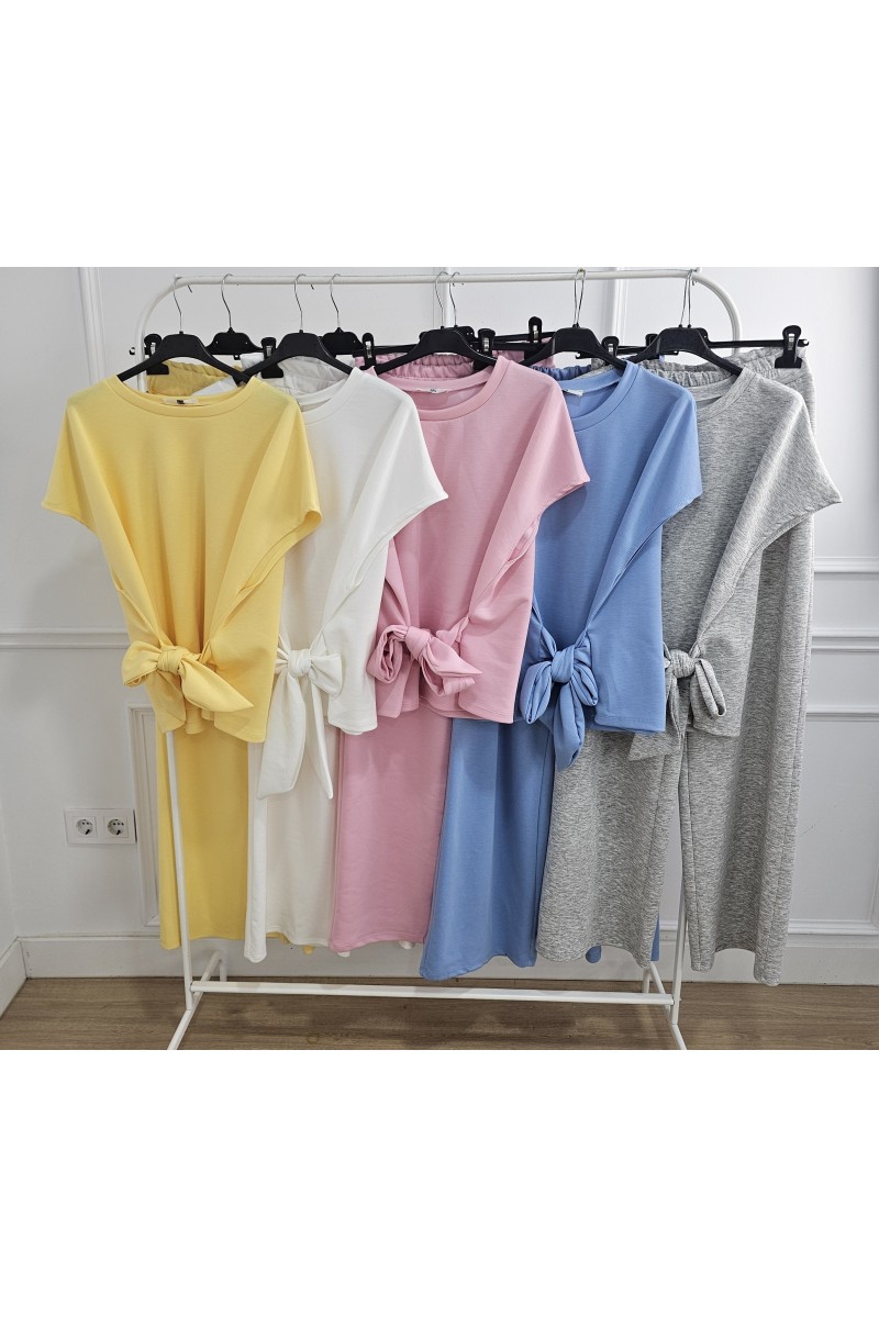 Conjunto lazada doble capa de aire