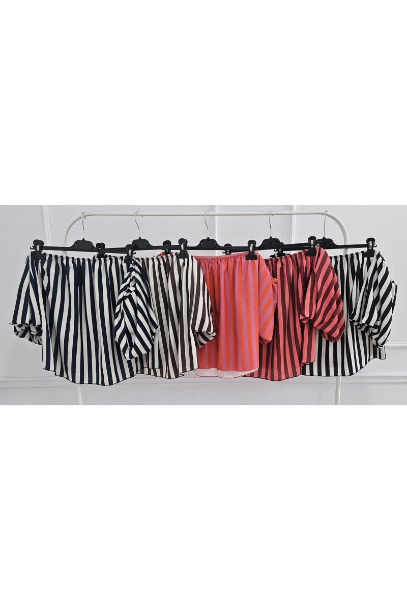 Blusa Carlota rayas
