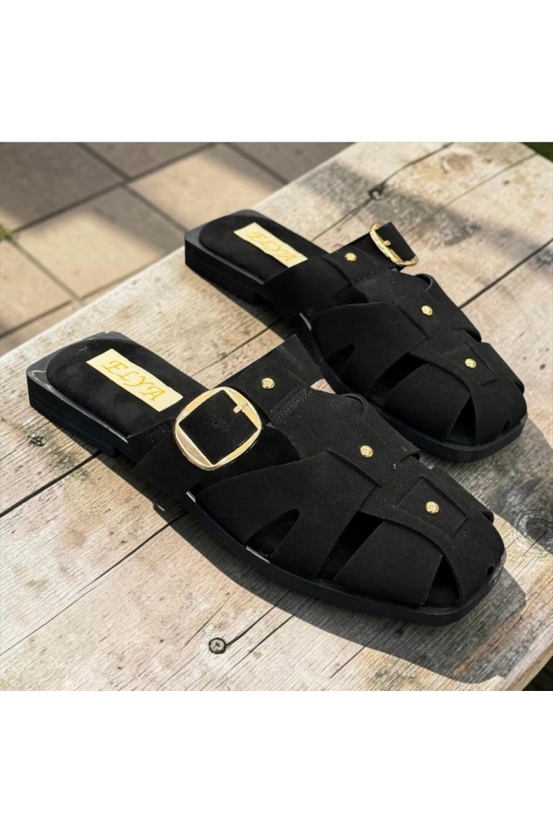 Cangrejeras mule negra