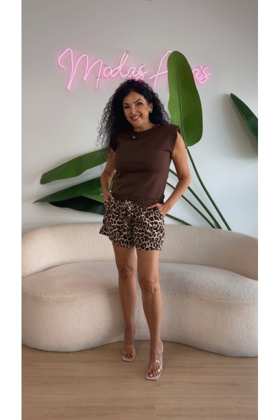 Camiseta hombreras lencera
