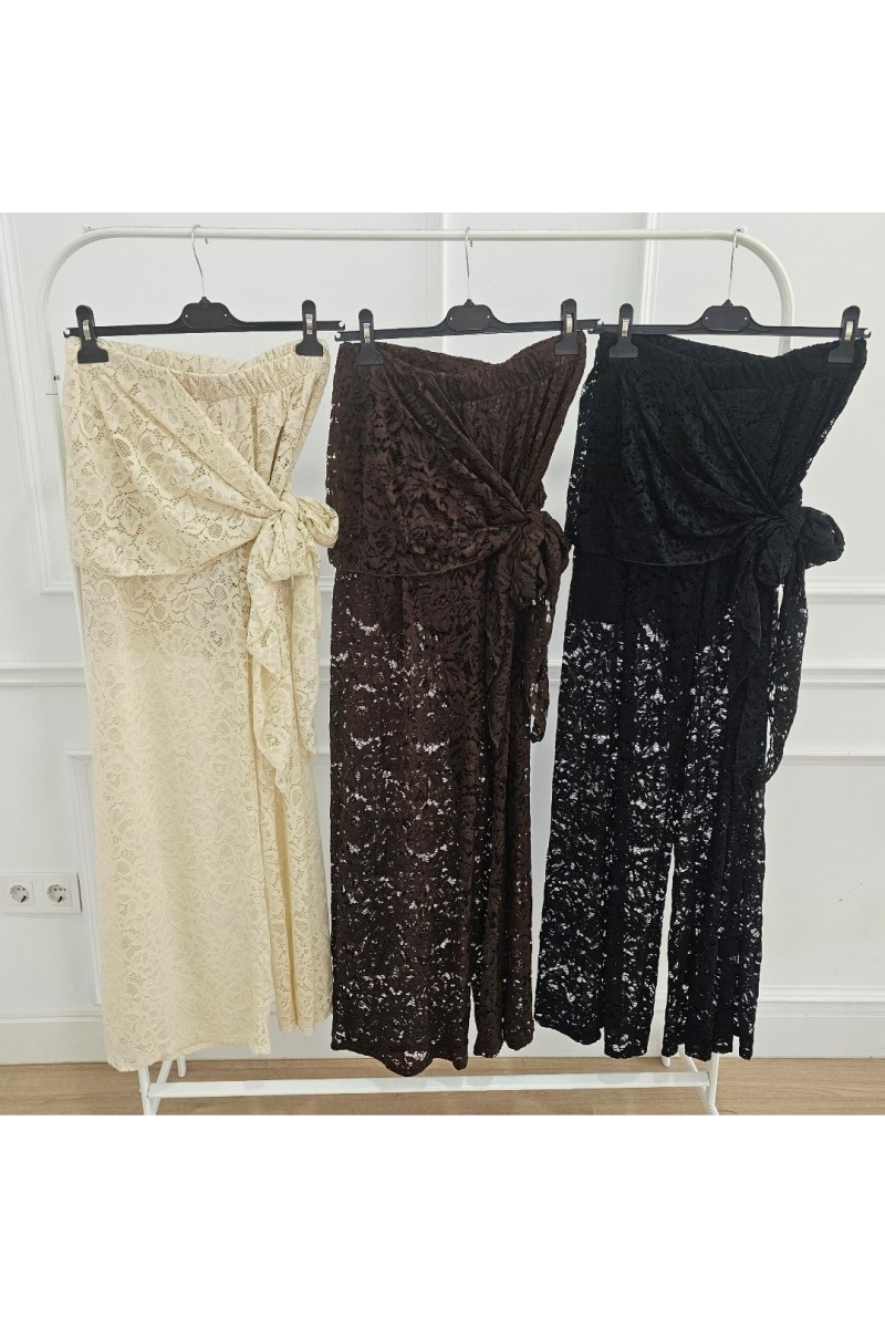 Pantalón encaje pañuelo