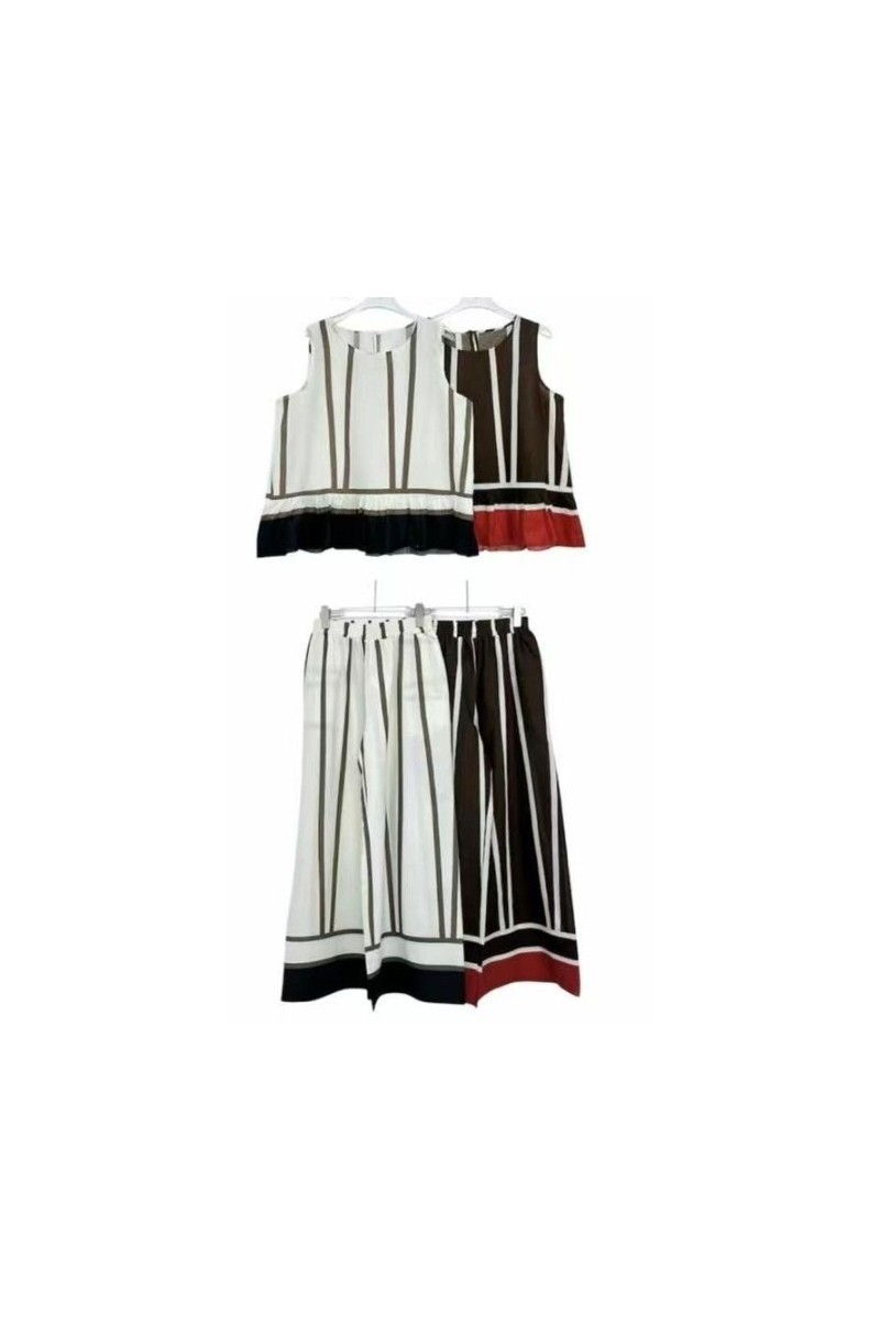 Conjunto peplum rayas