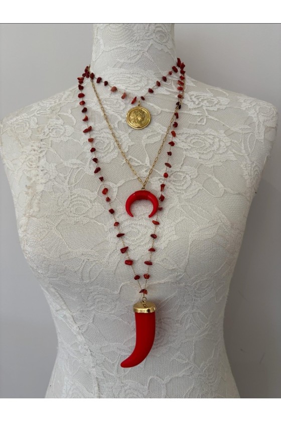 Collar Ibiza rojo