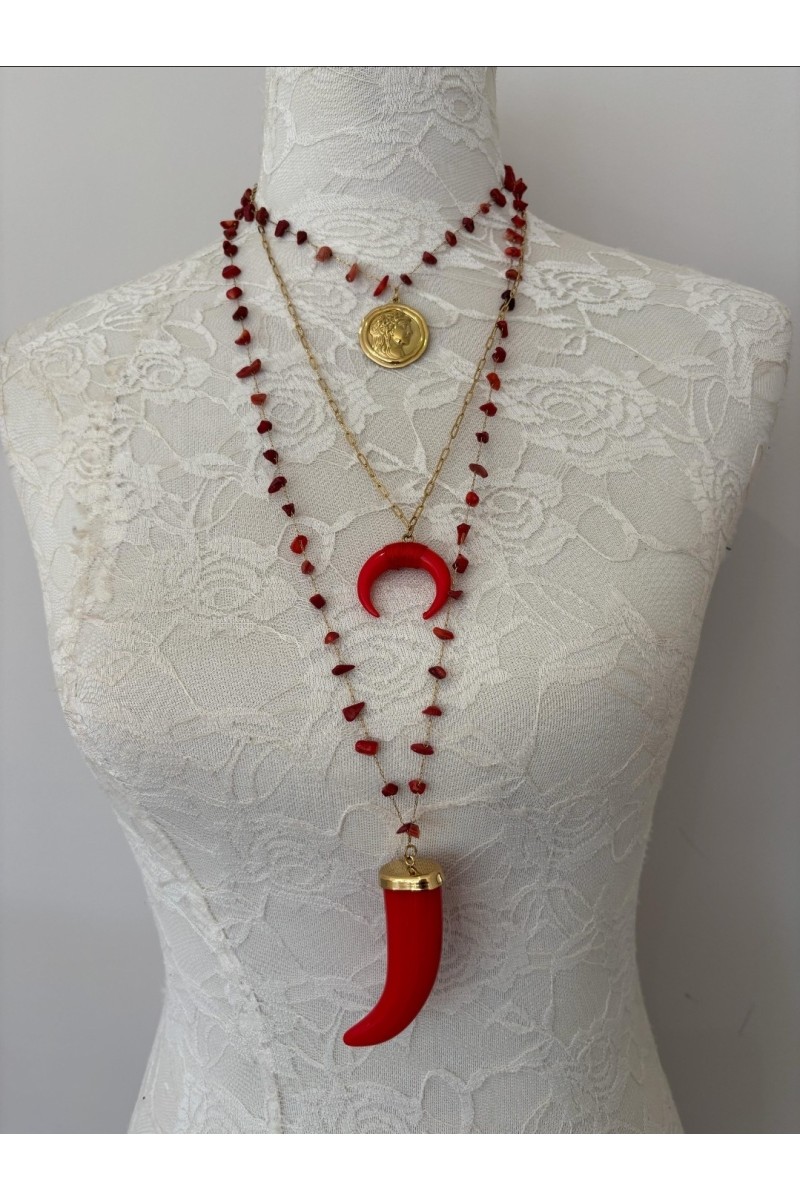 Collar Ibiza rojo