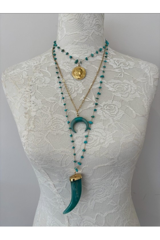 Collar Ibiza turquesa