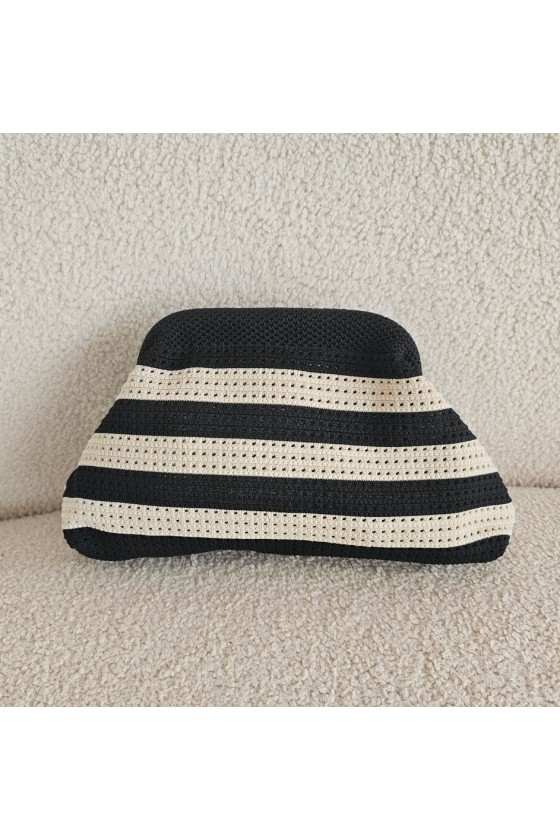 Bolso clutch rayas Marina