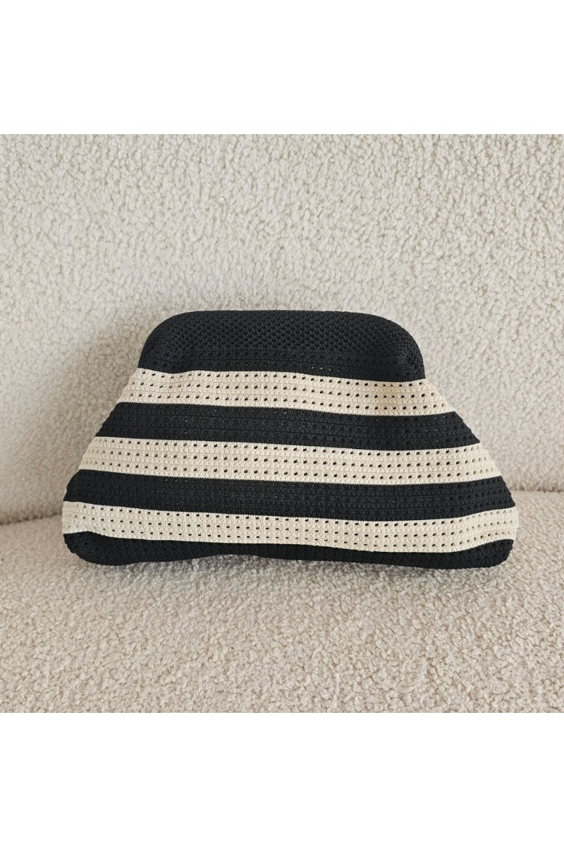 Bolso clutch rayas Marina