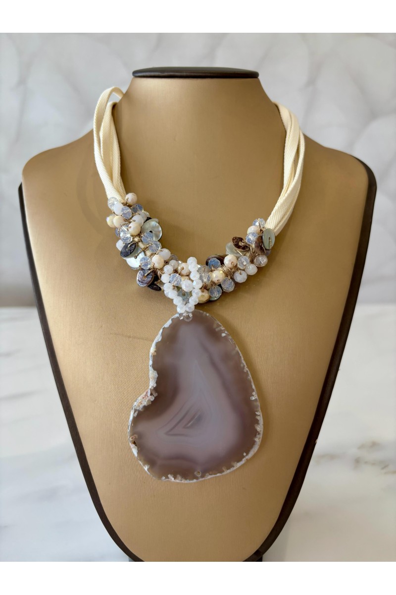 Collar vela beig