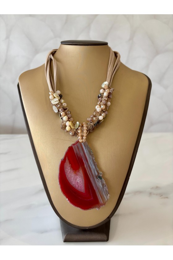 Collar vega burdeos