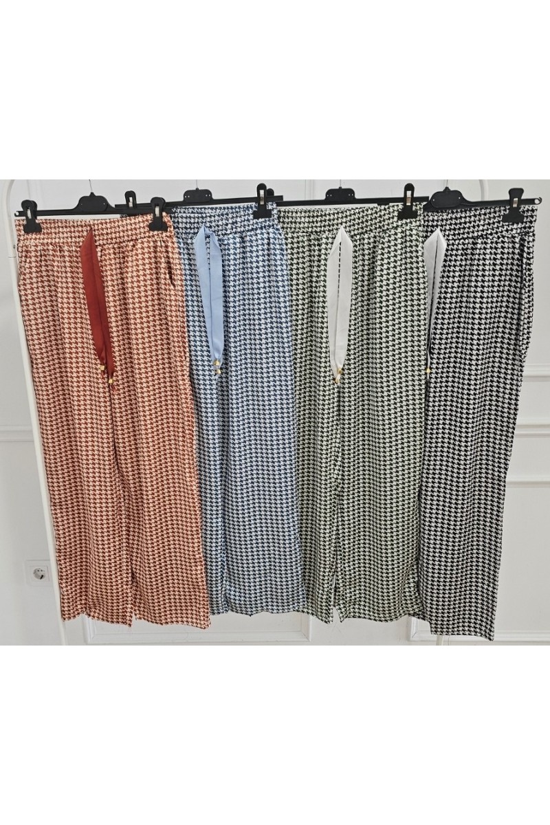 Pantalón vichy recto