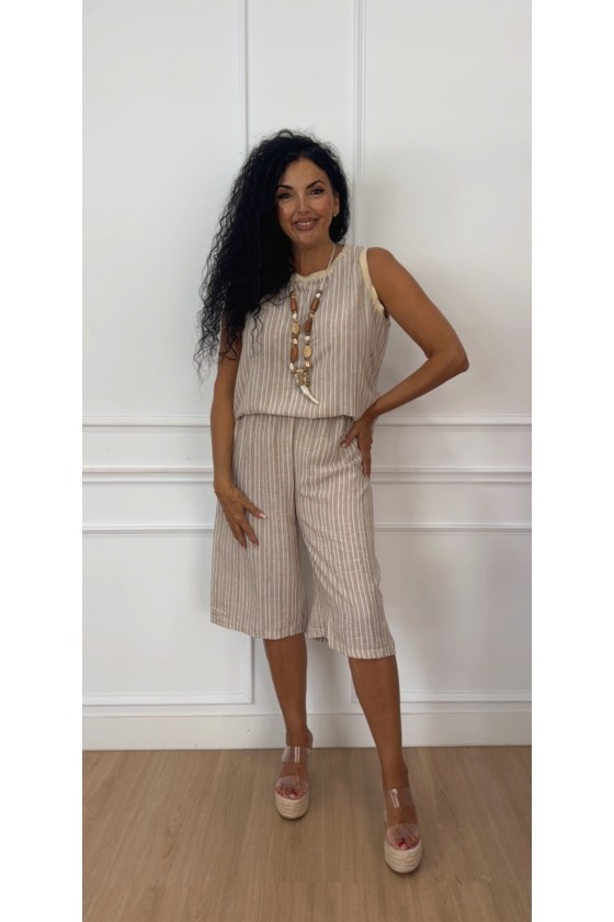 Conjunto bermudas rayas