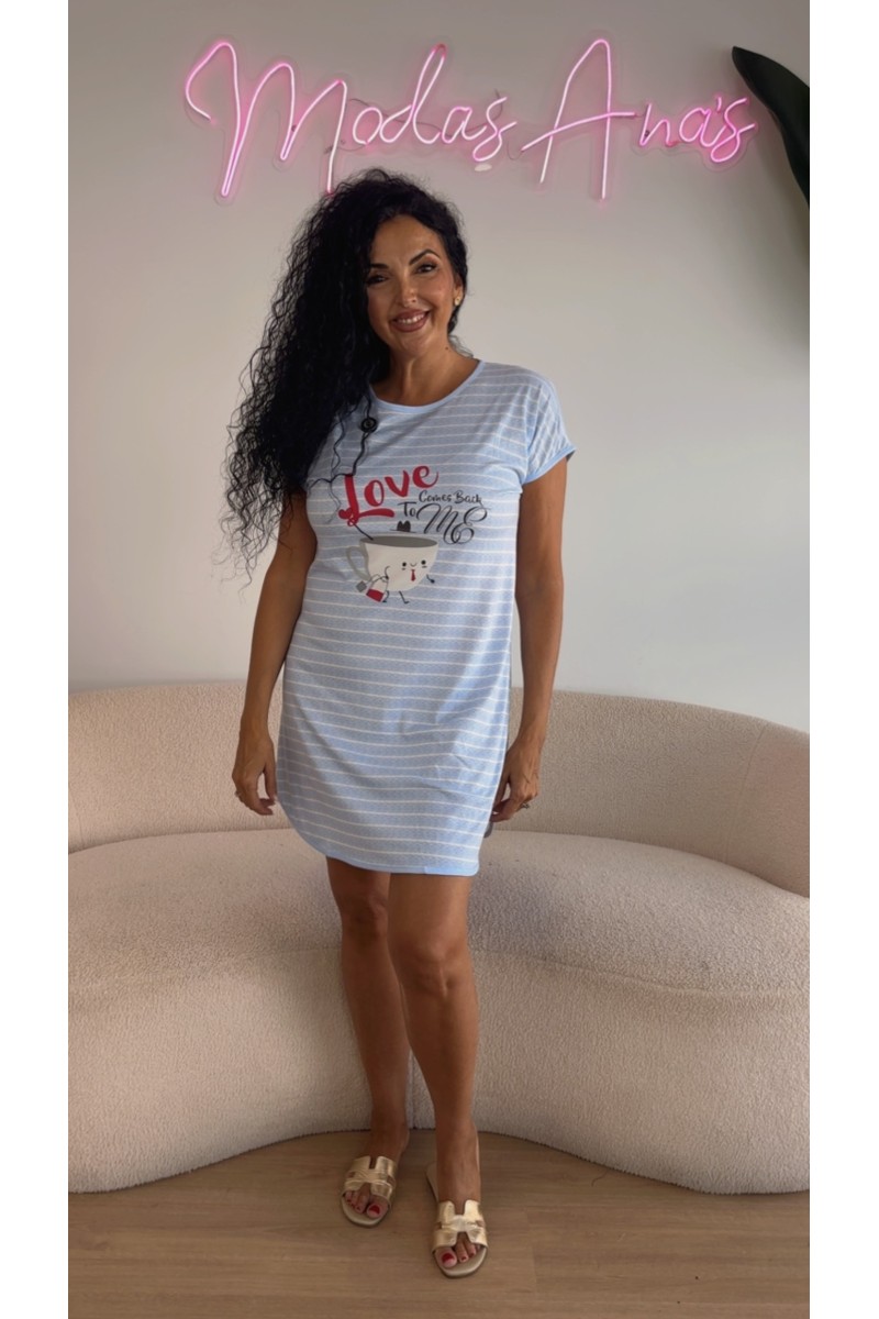 Camisón café love