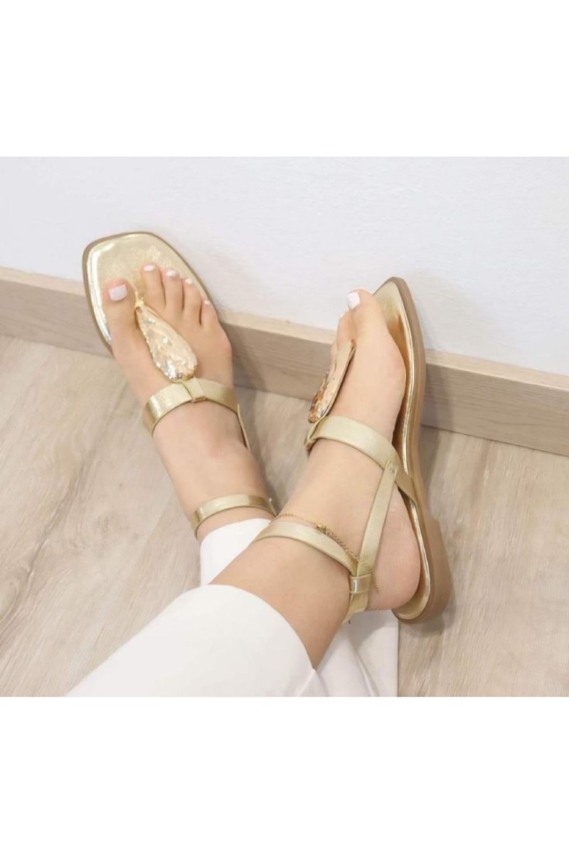 Sandalias my55 doradas