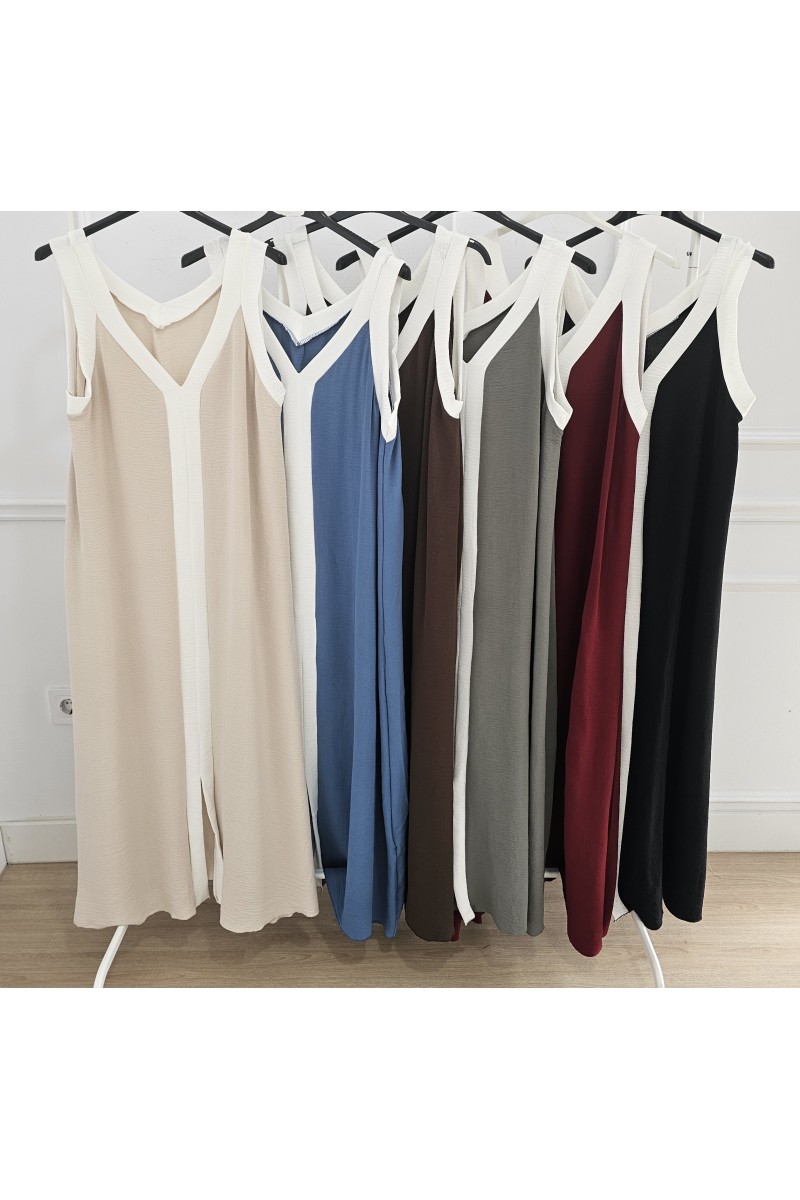 Vestido bicolor lima