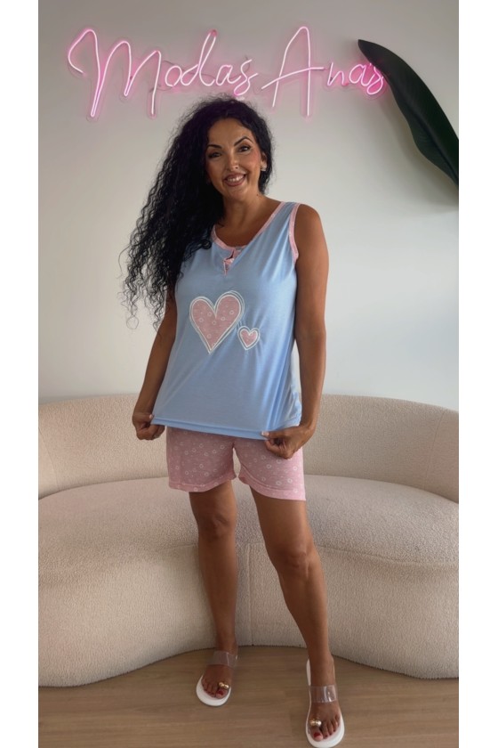 Pijama corazón duo