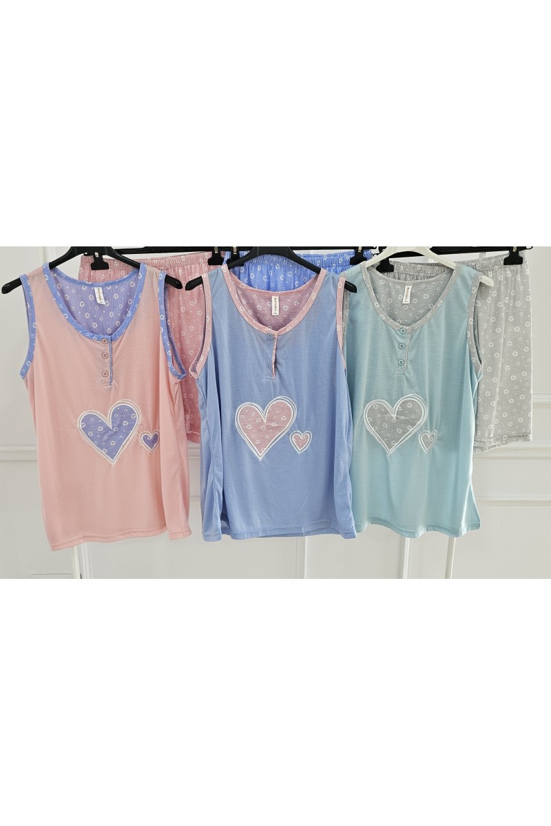 Pijama corazón duo