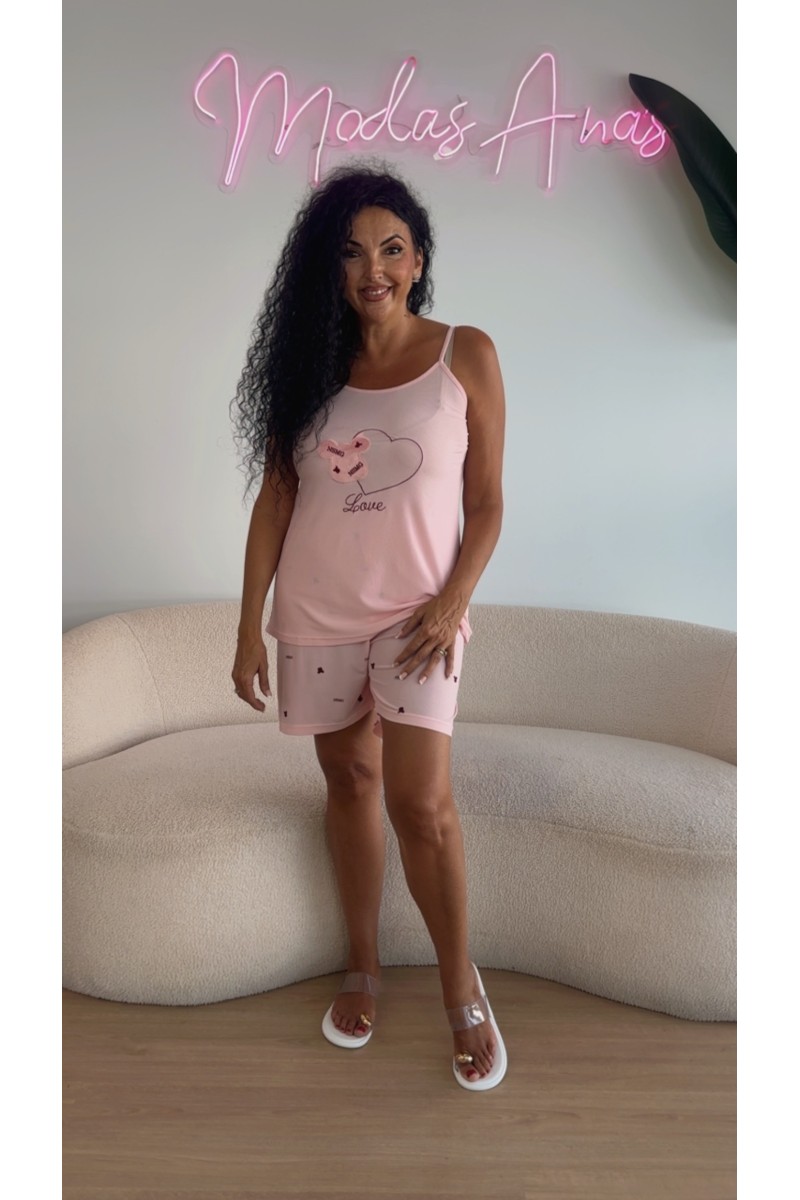 Pijama tiranta love minnie