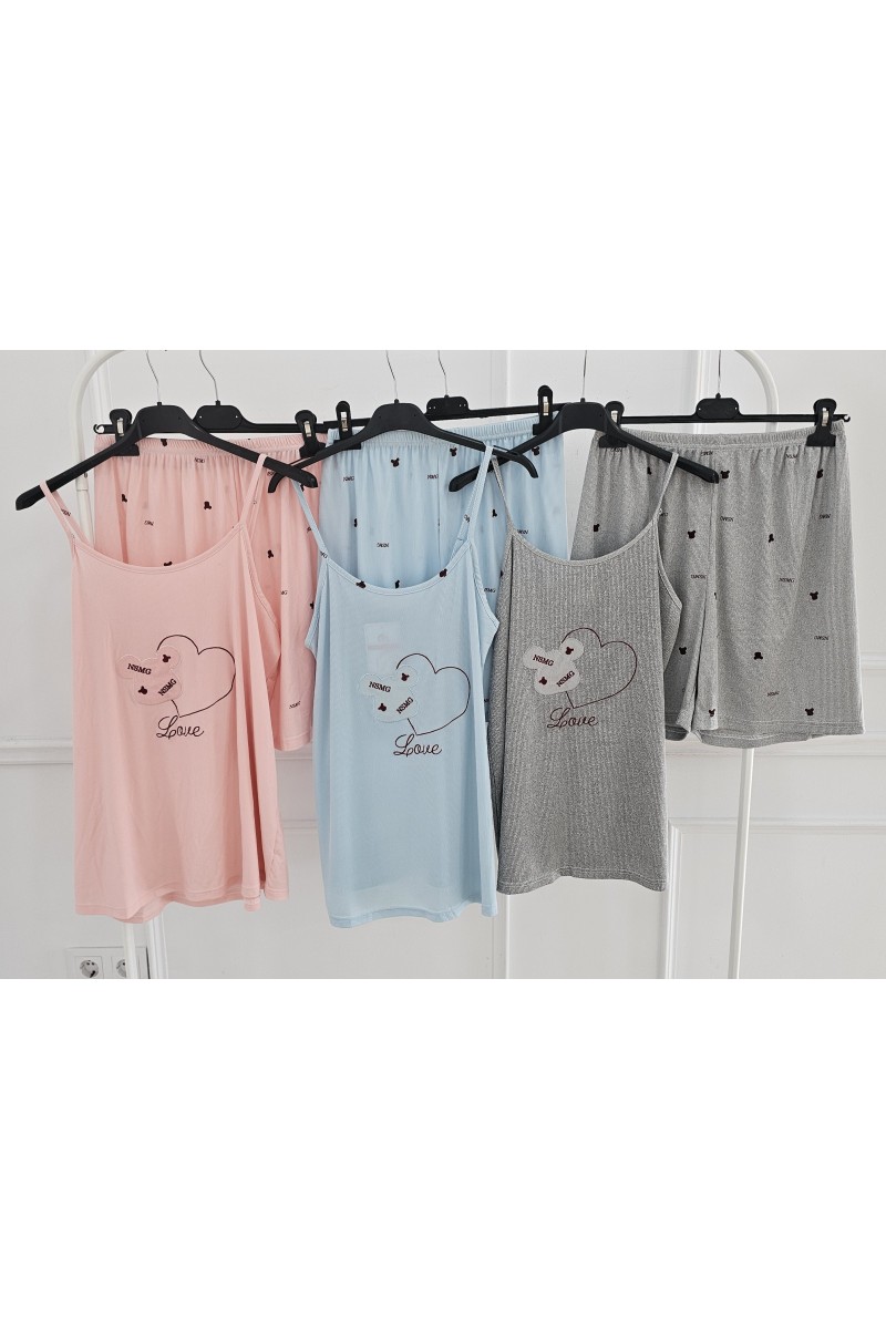 Pijama tiranta love minnie