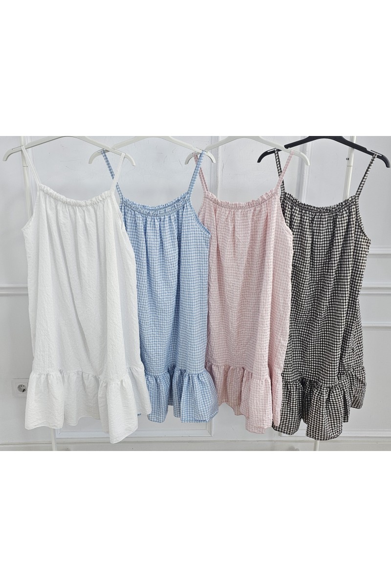 Vestido bambula vichy