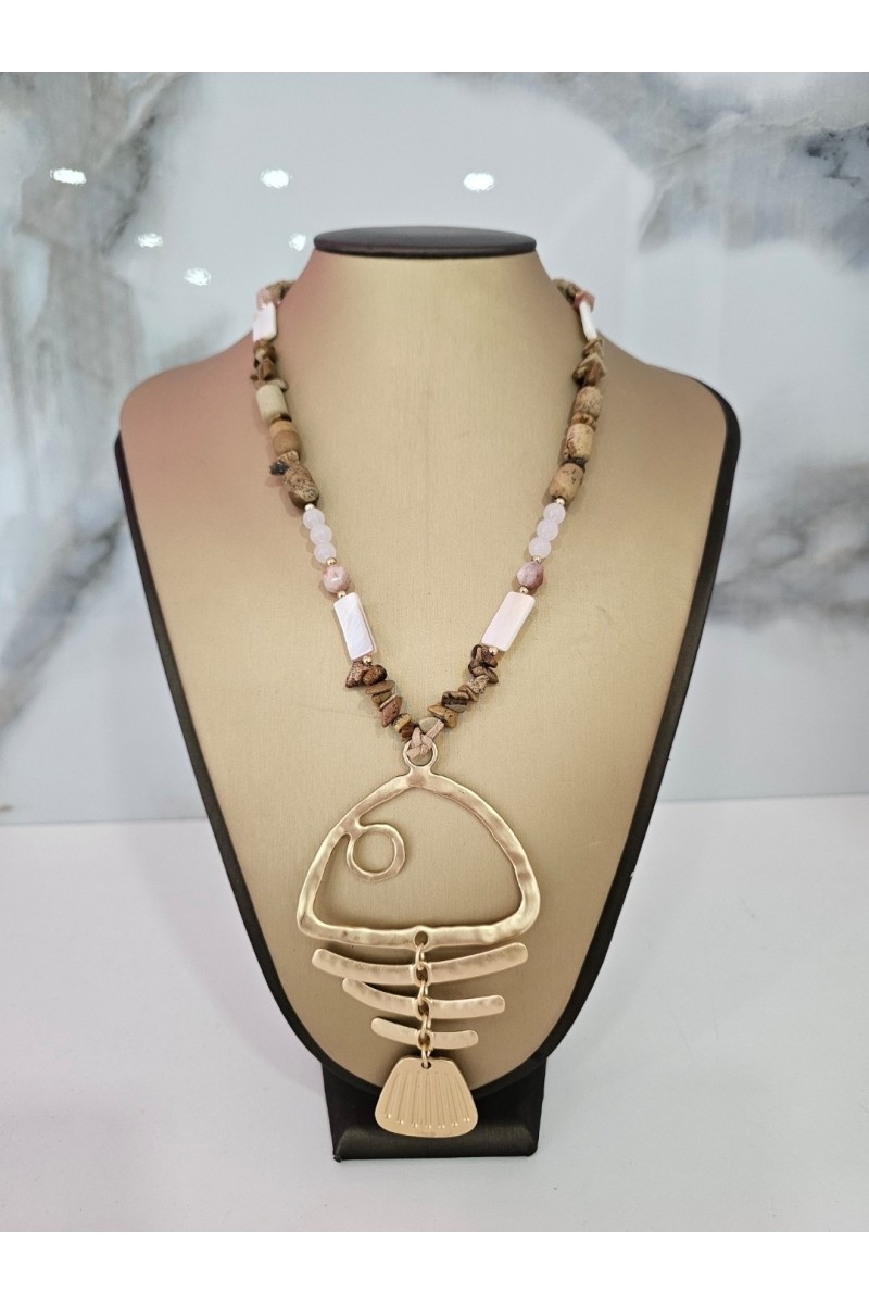 Collar pez chocolate
