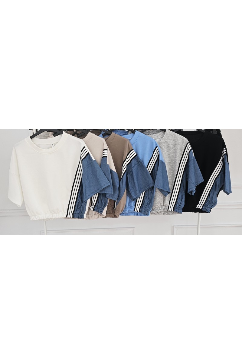 Conjunto doble capa de aire denim adis