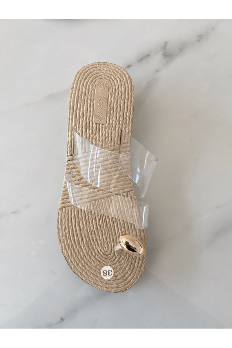 Sandalias doble tira anillo