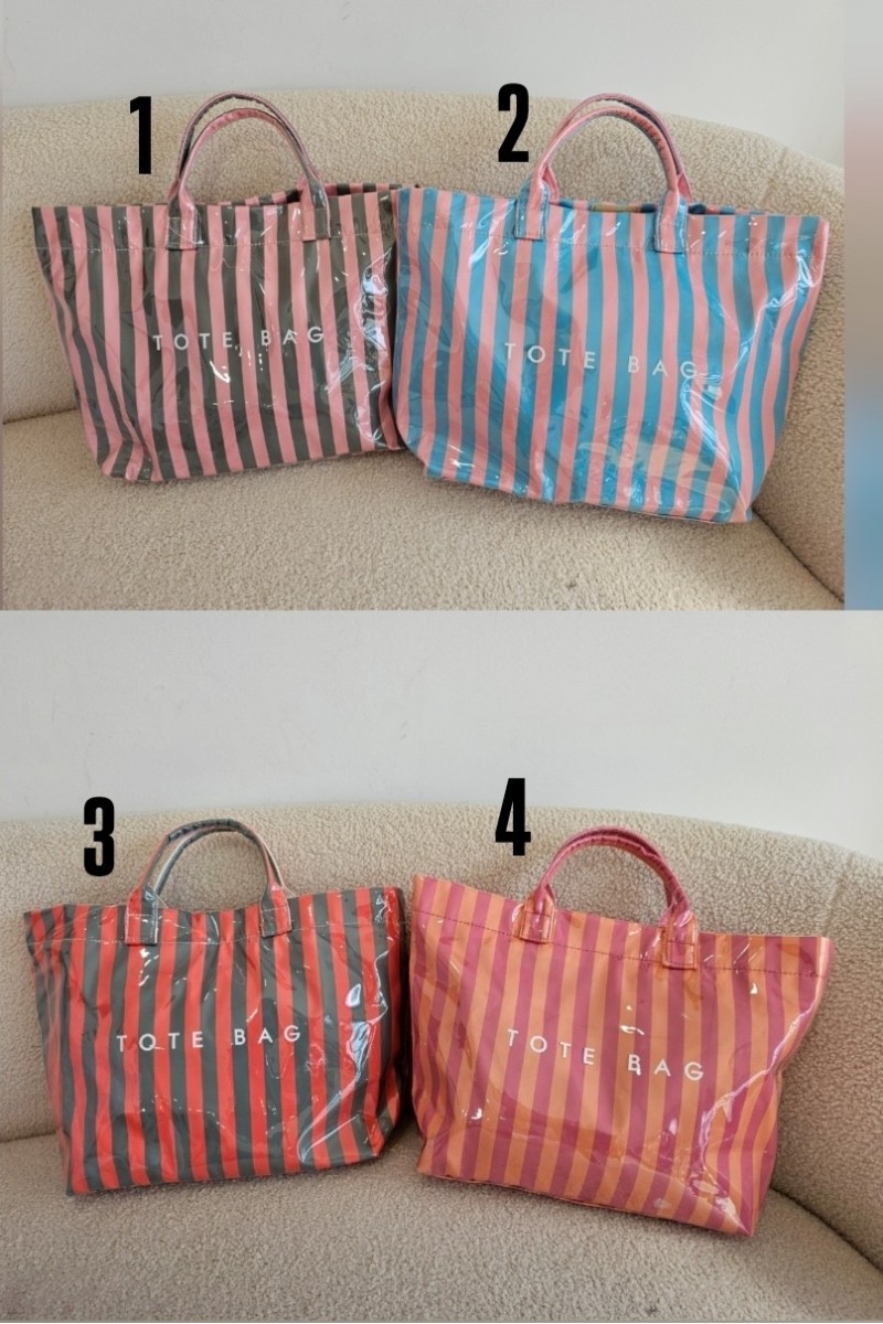 Bolso tote bag rayas